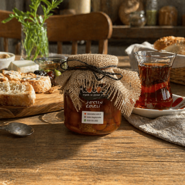 Ev Yapımı Portakallı Zeytin Reçeli – 400 Gr