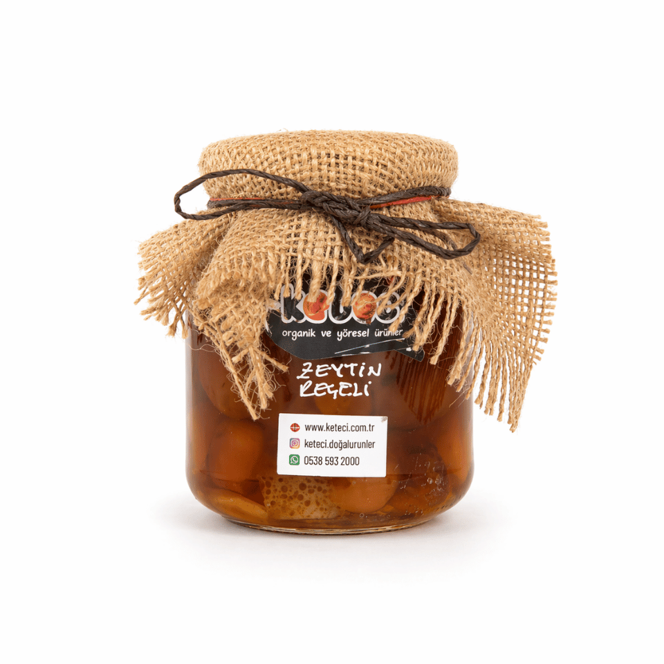 Ev Yapımı Portakallı Zeytin Reçeli – 400 Gr