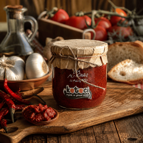 Hatay Ev Yapımı Acı Biber Salçası – 450 Gr