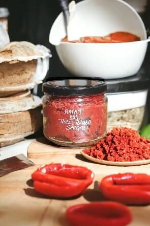 Ev Yapımı Tatlı Biber Salçası (Hatay Usulü) - 350 Gr