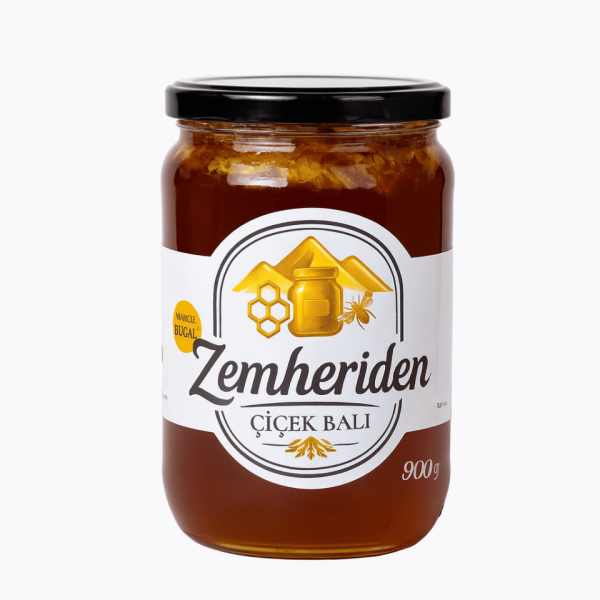Petekli Süzme Bal 950g (Erzurum Yaylası)