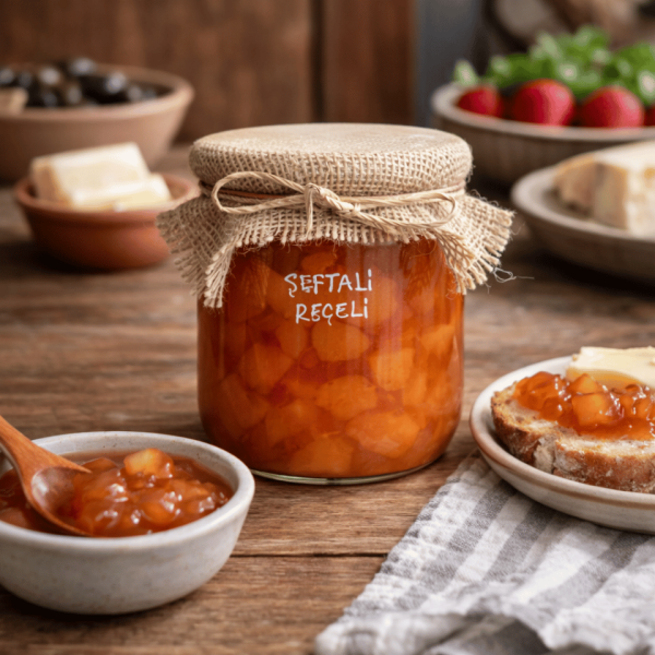 Ev Yapımı Şeftali Reçeli – 500 Gr