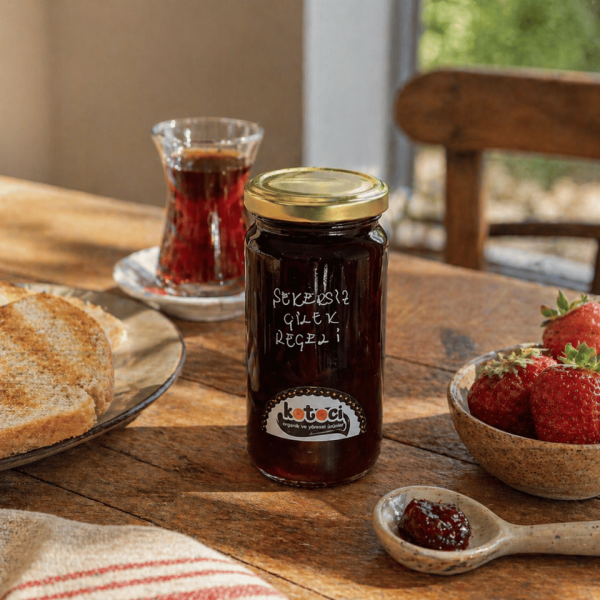 Şekersiz Çilek Reçeli - 300 Gr