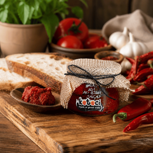 Hatay Ev Yapımı Acı Biber Salçası – 300 Gr