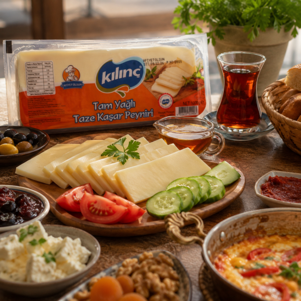 Kılınç Tam Yağlı Kaşar Peyniri - 1 Kg