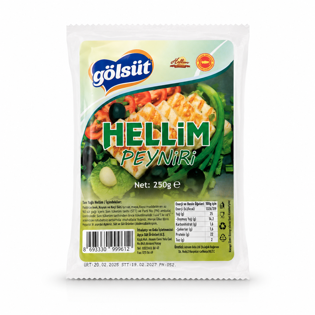 Gölsüt Hellim Peyniri - 250 Gr