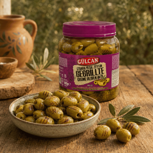1 kg Gülcan Izgara Yeşil Zeytin