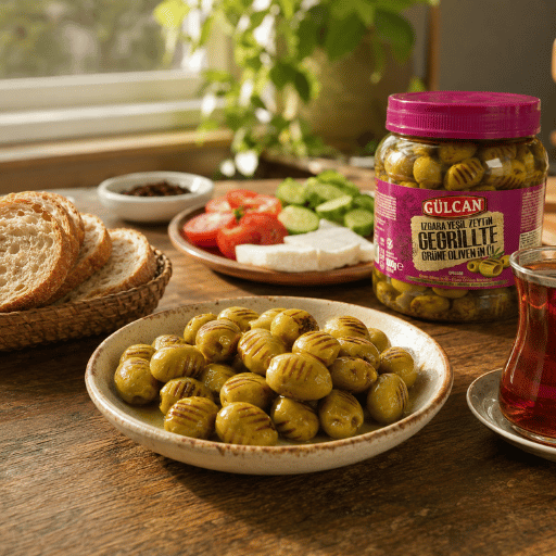 1 kg Gülcan Izgara Yeşil Zeytin