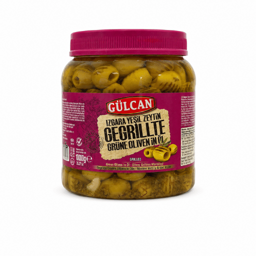 1 kg Gülcan Izgara Yeşil Zeytin