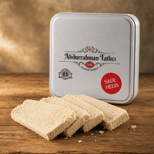 Abdurrahman Tatlıcı Sade Tahin Helvası 300 g (Teneke)